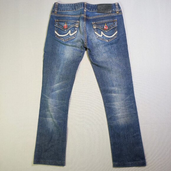 LTB 1948 jeans  women's size 28 dark washed blue low rise straight leg - Picture 3 of 13